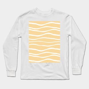 Cute yellow sand waves Long Sleeve T-Shirt